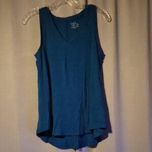 Time and Tru Teal Sleeveless Tank Top